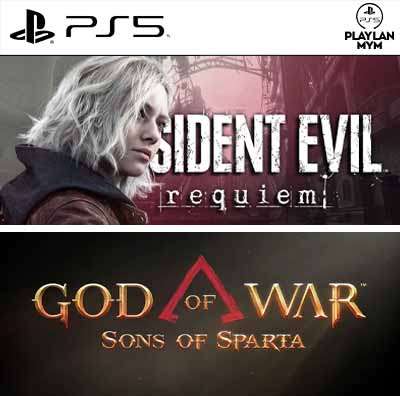 RESIDENT EVIL REQUIEM + GOD OF WAR SONS OF SPARTA